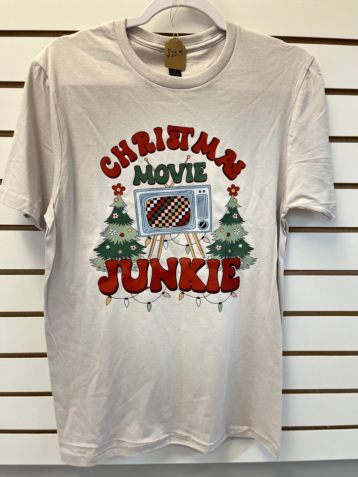 "Christmas Movie Junkie" T-Shirt